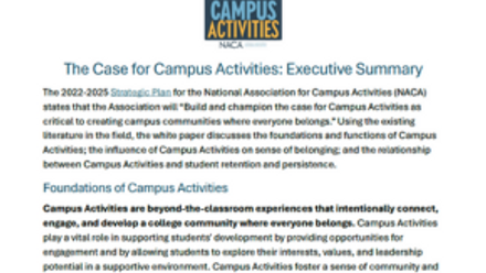 Making the Case for Campus Activities Exec Summary Cover 290x212.png 1